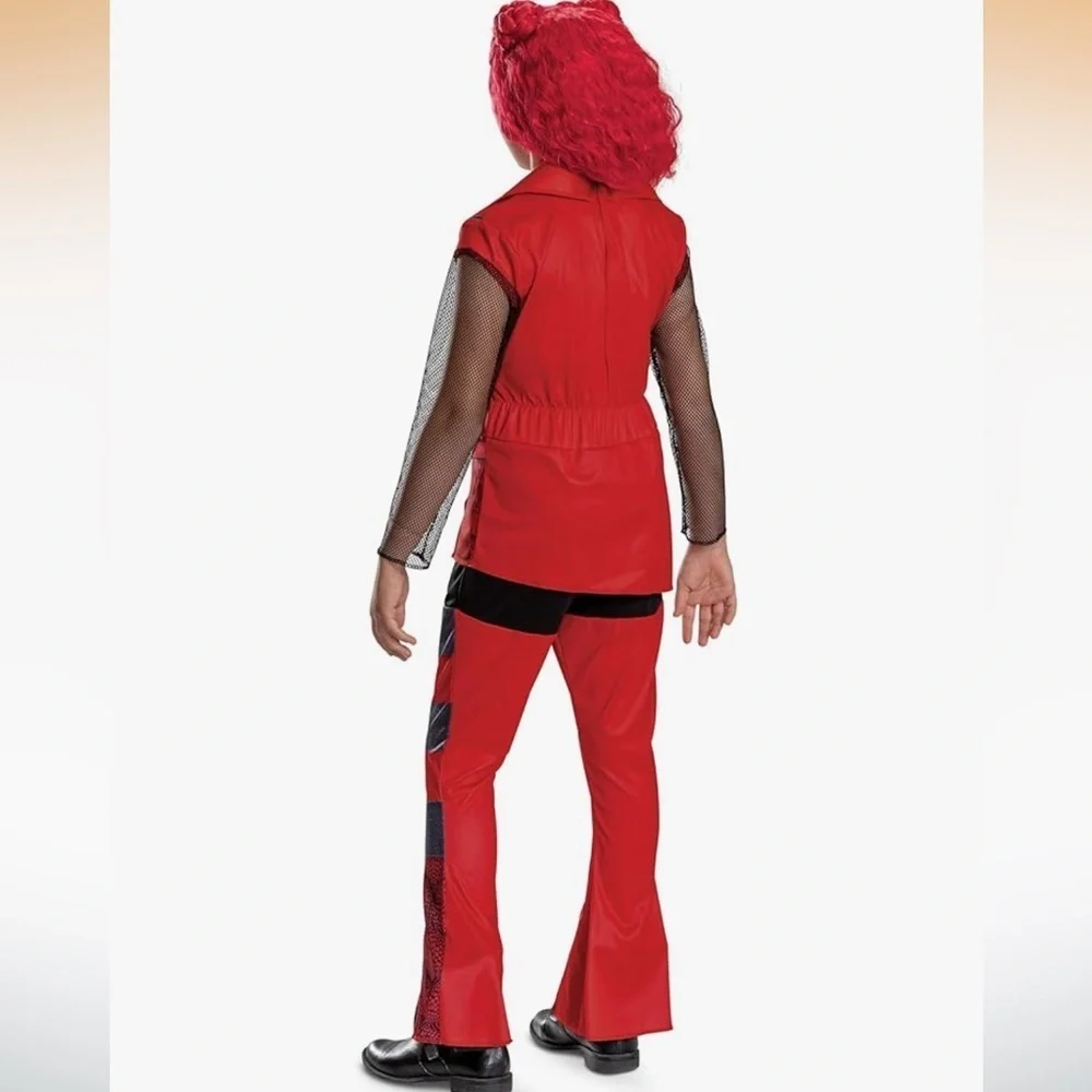NWT Disney RED  Descendants Costume Rise of Red  Halloween Cosplay Dress Up